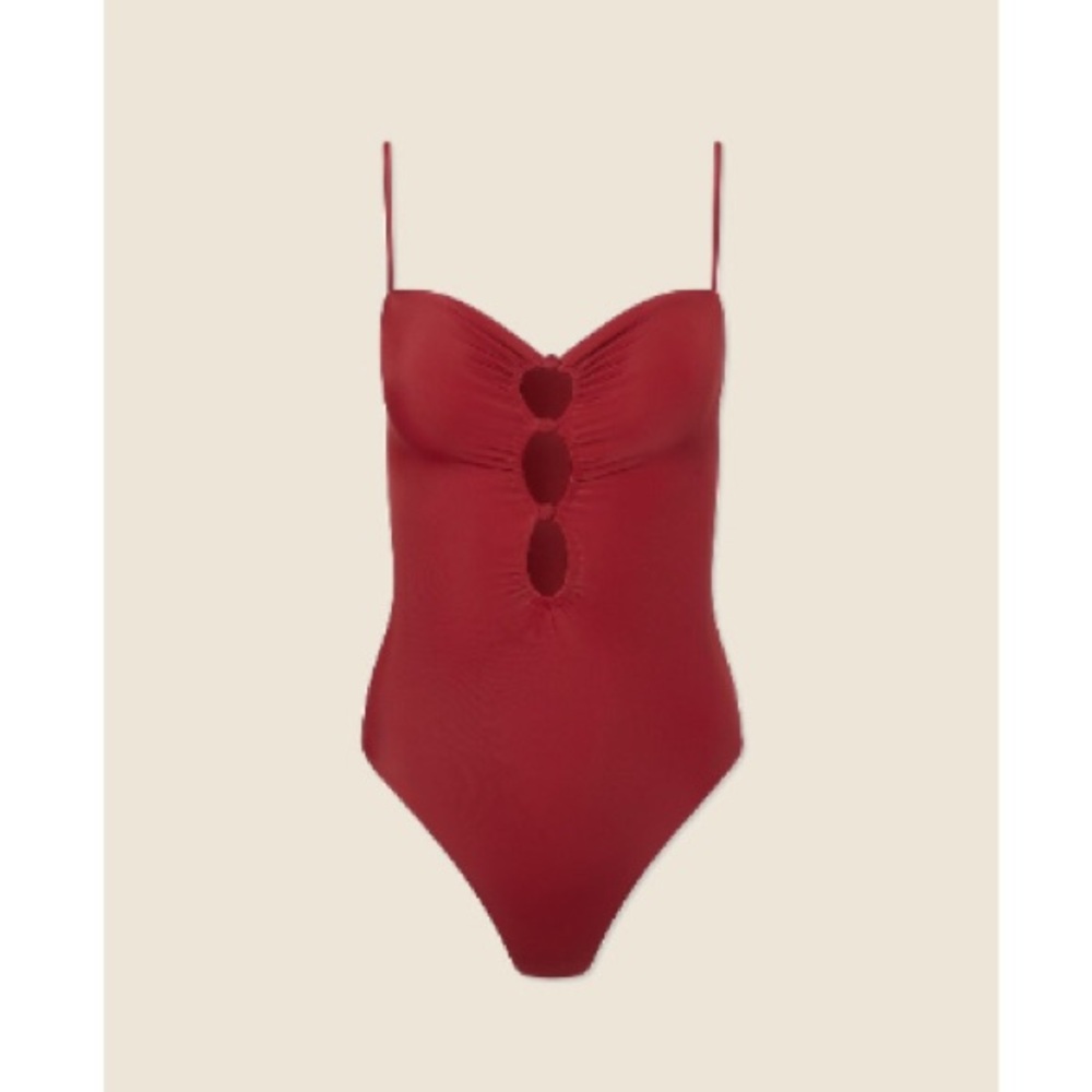 Red One-Piece Swimsuit